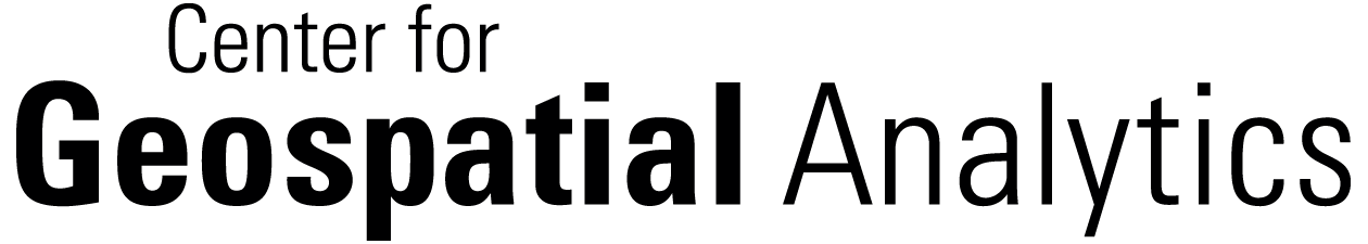 Center for Geospatial Analytics logo